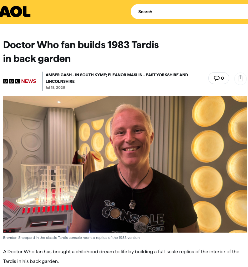 AOL coverage of The Console Room