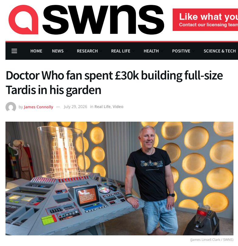 SWNS coverage of The Console Room