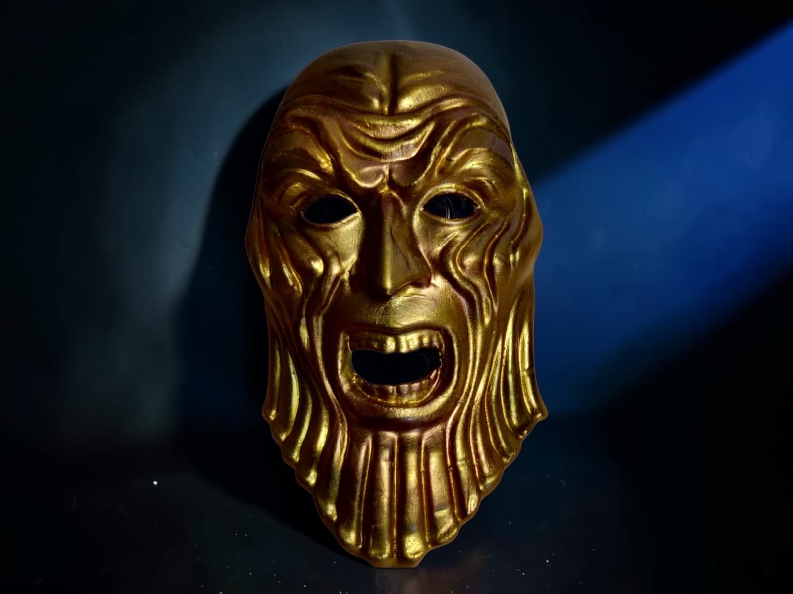 Ancient Golden Mask sculpture