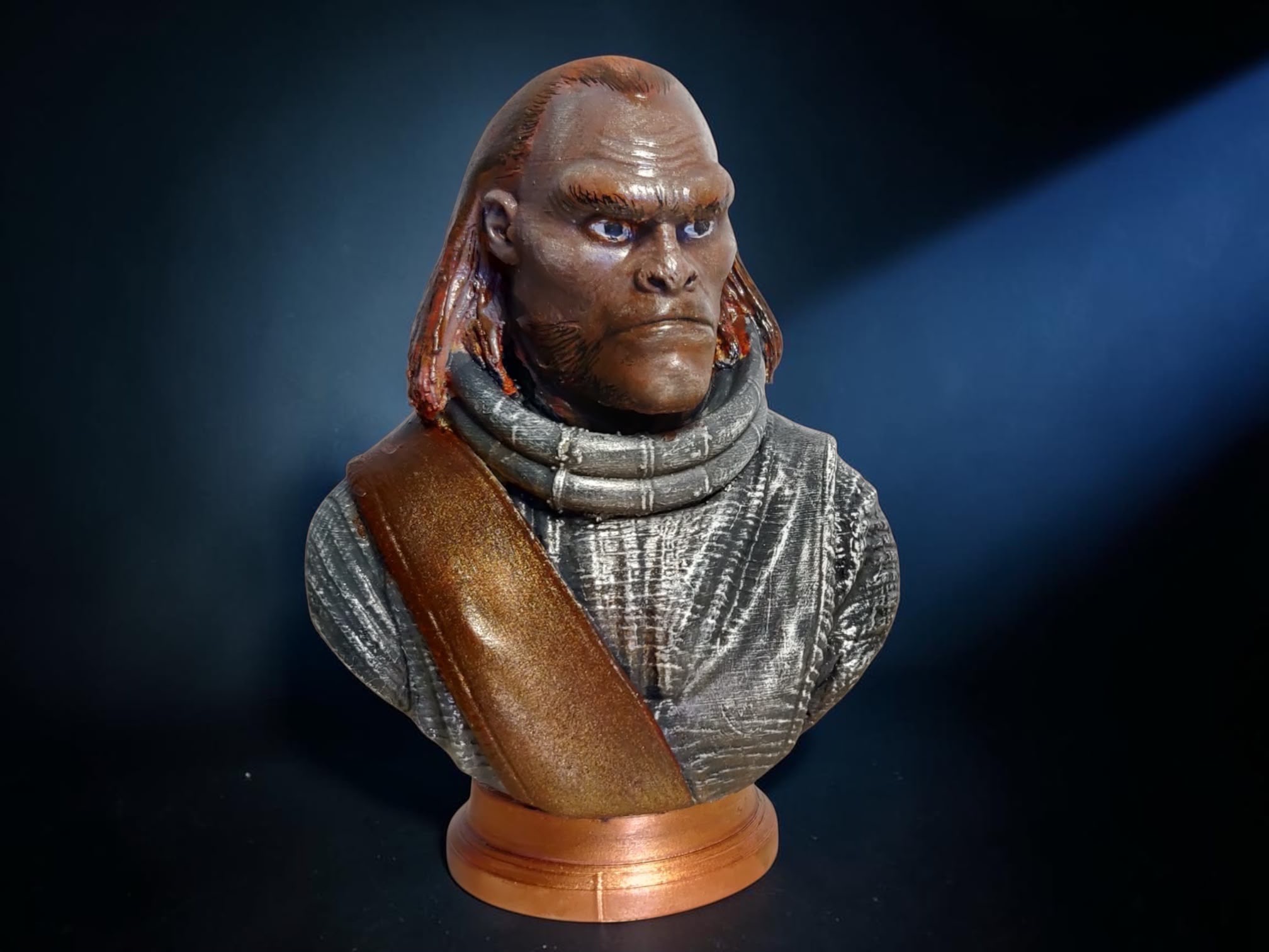 Ape Humanoid Guard Bust sculpture